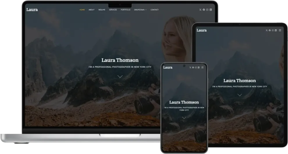 Laura - Free Creative Bootstrap Template